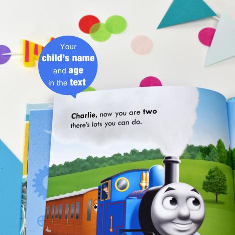 Personalised Thomas the Tank Engine Birthday Hardback Book Extra Image 3